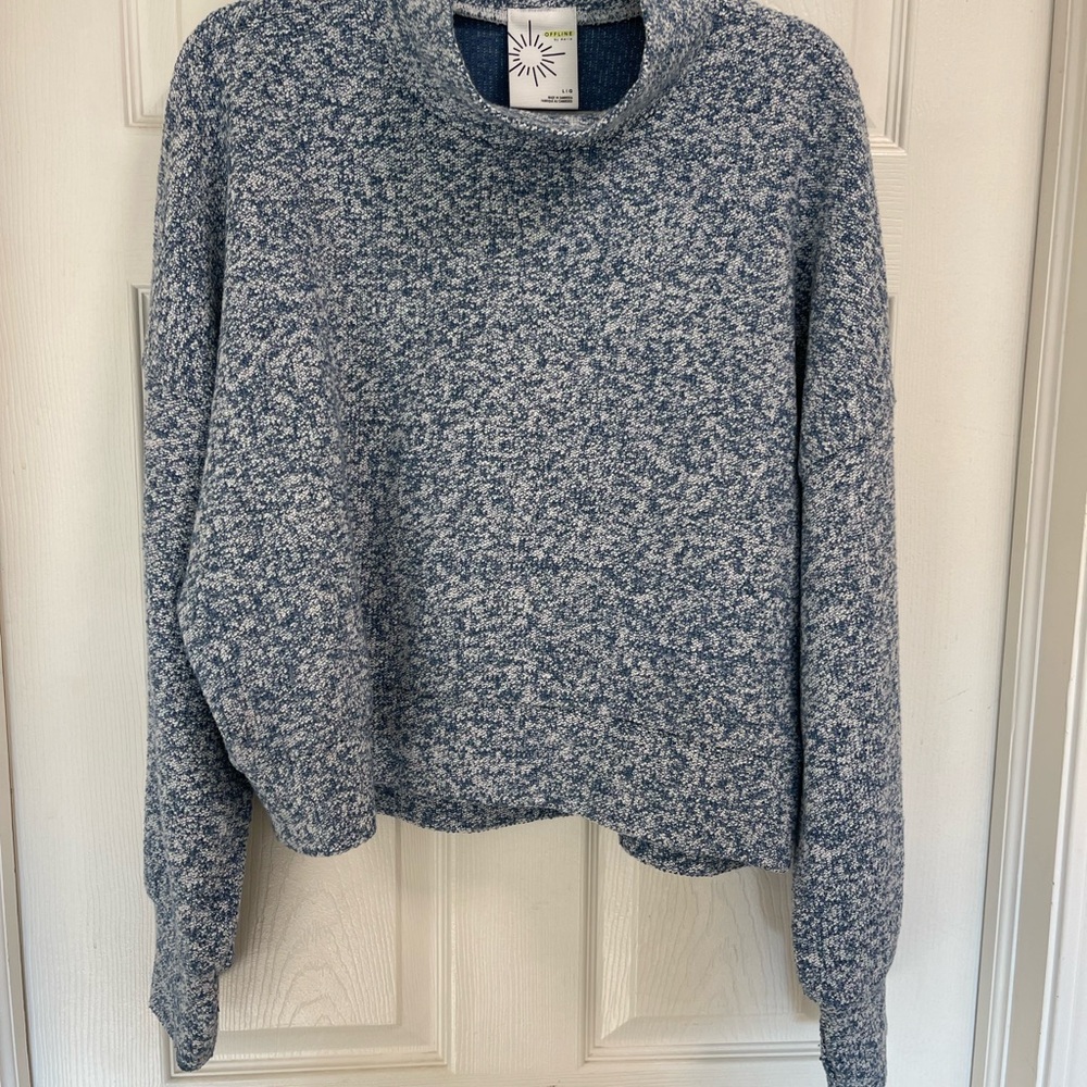 Blue Marled Women's Sweater